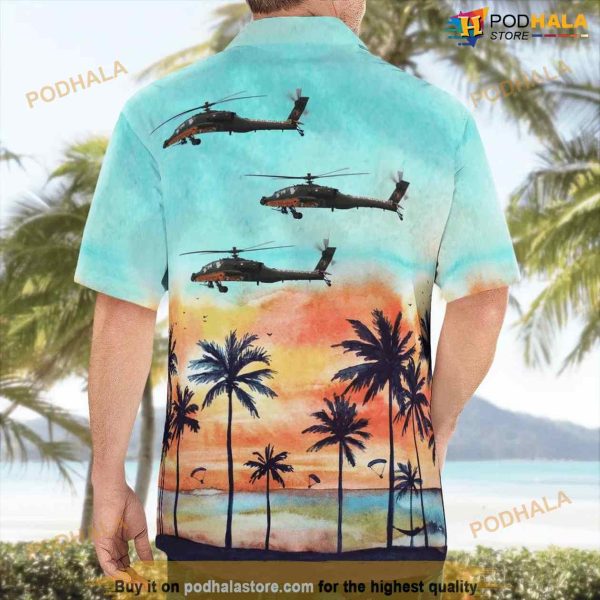 Royal Netherlands Air Force Boeing Ah-64 Apache Hawaiian Shirt Outfit