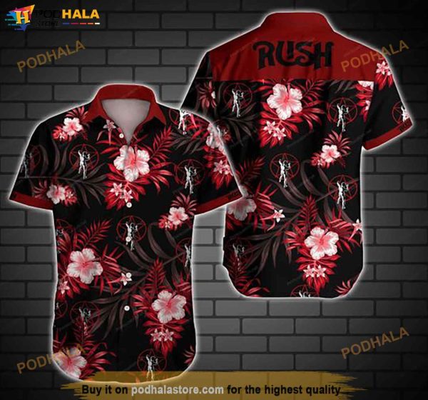 Rush Music Band Hawaiian Shirt, Tropical Shirt For Women