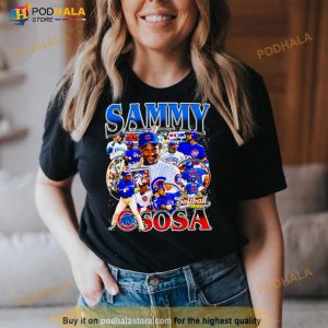 Vintage 90s Clothing MLB Chicago Cubs Sammy Sosa T-Shirt - Trends