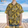 San Diego Padres Hawaiian Shirt Tropical Flower Pattern, Vacation Gift MLB Fans