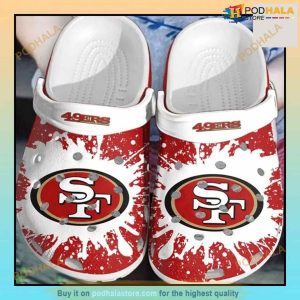 San Francisco 49ers NFL Football Team Crocs Shoes Crocband Clogs