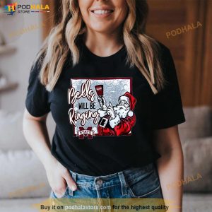 Santa Bells Will Be Ringing Mississippi State Christmas Shirt 3