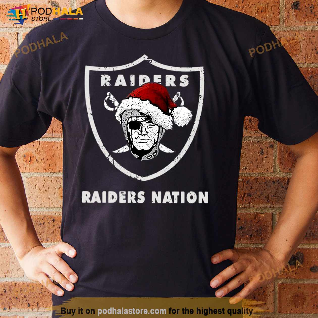 Santa Oakland Raiders Nation Christmas ugly sweater