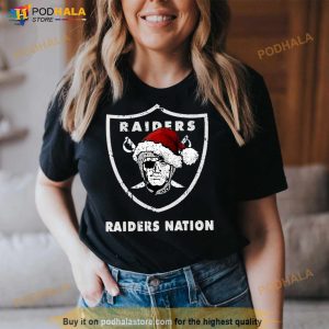 Santa Oakland Raiders Nation Christmas Ugly Sweater 3