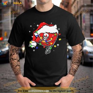 Santa Tampa Bay Buccaneers Logo Lights Christmas Shirt 2