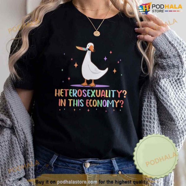 Sarcastic Heterosexual Gay Goose Shirt, Funny LGBT Shirt, Pride Month Merch