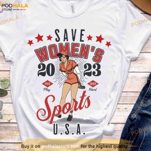 Save Womens Sports Shirt, Empower Women, Support Female Athletes, RGB Fan Shirt
