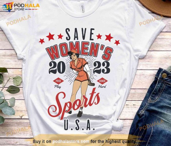 Save Womens Sports Shirt, Empower Women, Support Female Athletes, RGB Fan Shirt