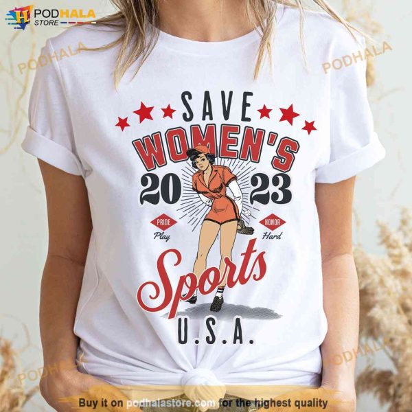Save Womens Sports Shirt, Empower Women, Support Female Athletes, RGB Fan Shirt