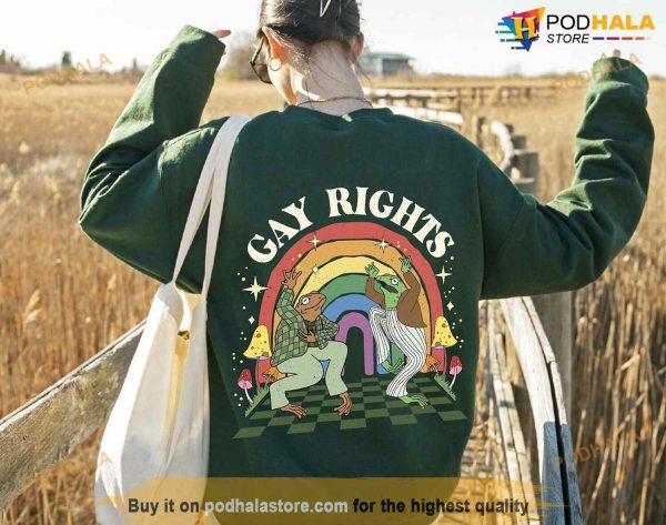 Say Gay Shirt, Frog & Toad Say Gay Rights Sweatshirt, Funny LGBT Shirt