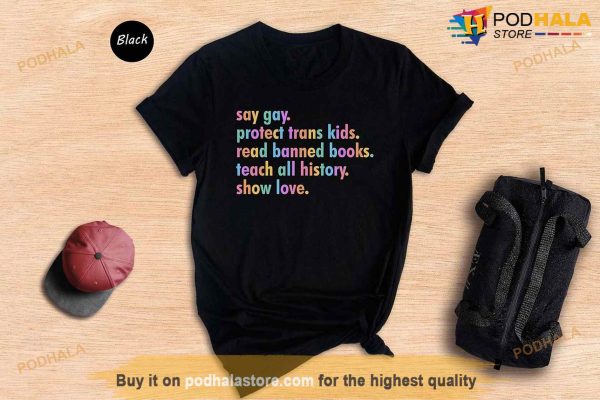 Say Gay Shirt, Human Rights Shirt, Pride Shirt, Pride Ally Shirt, LGBTQ Gift
