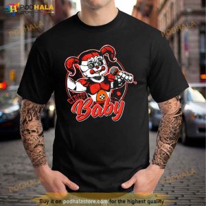 Scary Circus Baby Doll Five Night's At Freddy's Shirt 2