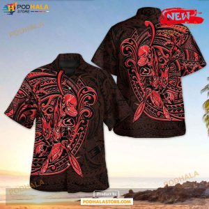 Scizor Polynesian Design Hawaiian Shirt, Tropical Shirt for Women Men
