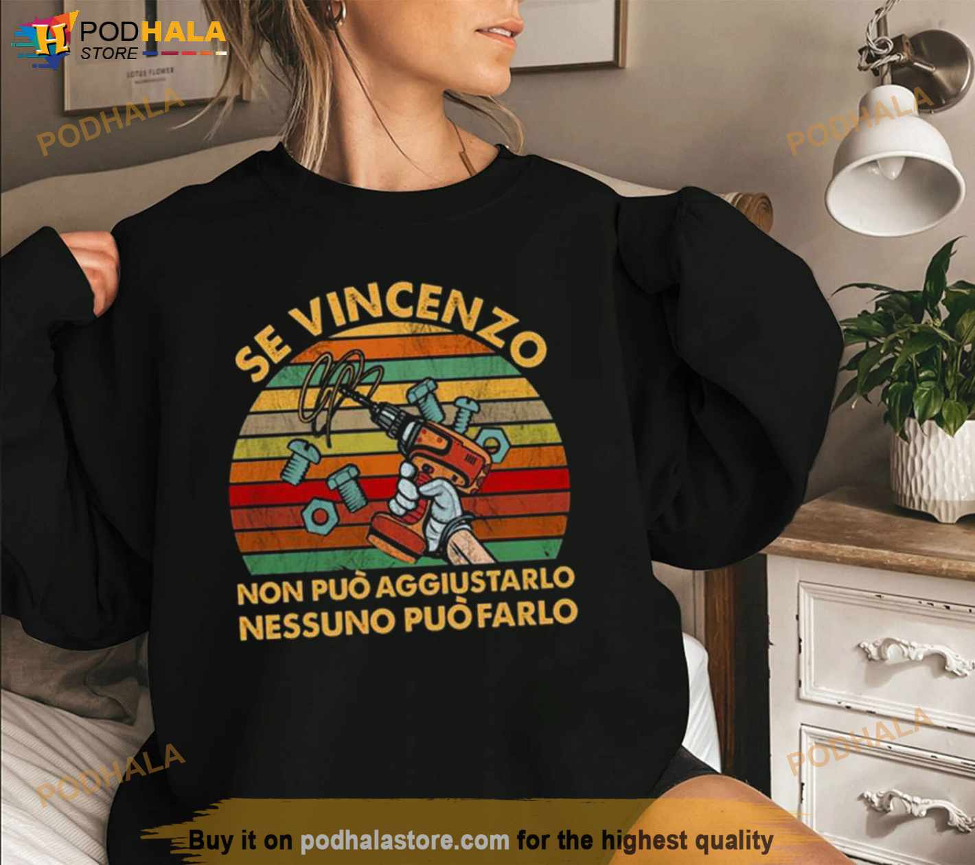 Se Vincenzo Non Puo Aggiustarlo Nessuno Puo Farlo vintage Shirt Se Vincenzo Non Puo Aggiustarlo Nessuno Puo Farlo vintage Shirt