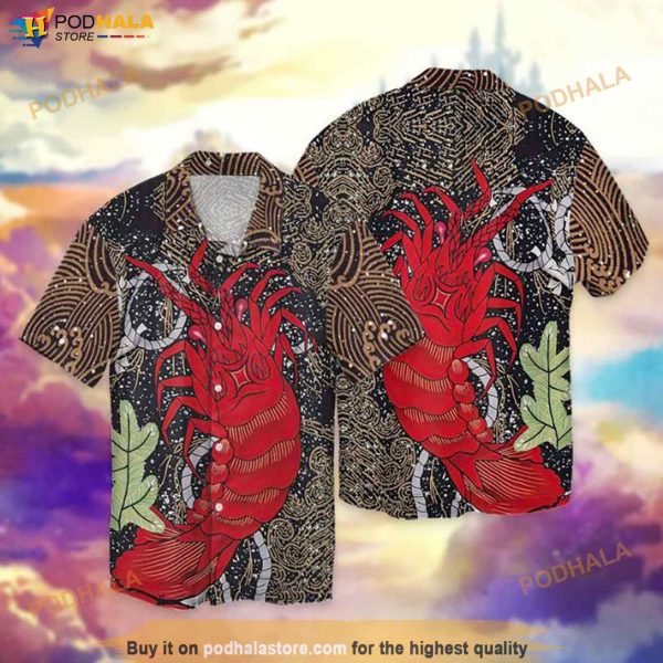 Sea Shrimp Hawaiian Shirt, Tropical Shirt For Men