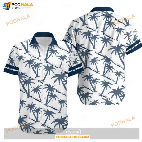 Seattle Seahawks Coconut Tree NFL Gift For Fan Hawaii Shirts