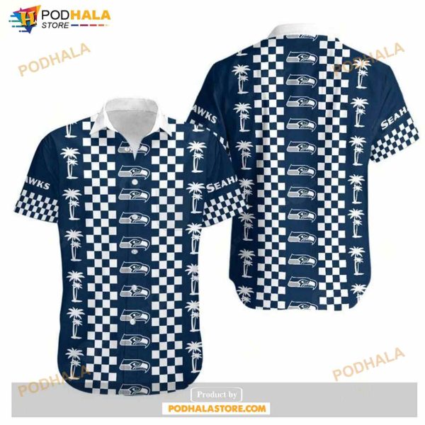 Seattle Seahawks Coconut Trees Hawaii Shirt Summer Collections