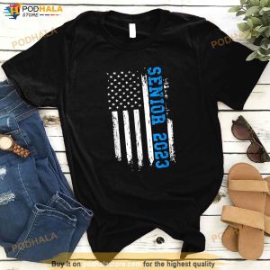 Senior 2023 American Flag Shirt Graduation Class Of 2023 Gift 2