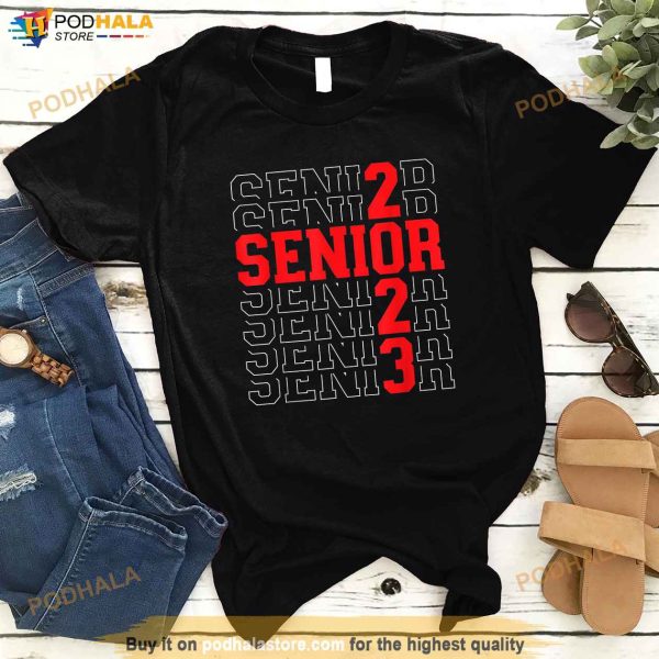 Senior 2023 College University High School Graduation Class Shirt