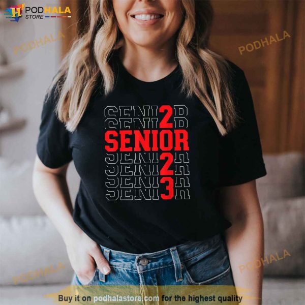 Senior 2023 College University High School Graduation Class Shirt