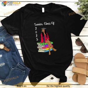 Senior Class Of 2023 Black Girl Graduation African Women Shirt