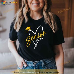 Senior Class Of 2023 Graduation Cap Heart Seniors 23 Shirt 3