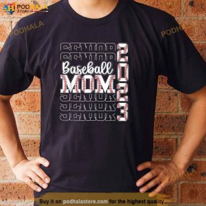 Senior Mom 2023 Baseball Class Of 2023 Funny Graduation Shirt 2