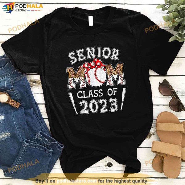 Senior Mom Class Of 2023 Baseball Graduation Mama 2023 Grad Shirt