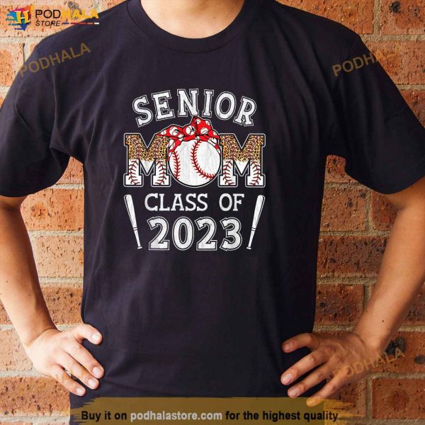 Senior Mom Class Of 2023 Baseball Graduation Mama 2023 Grad Shirt