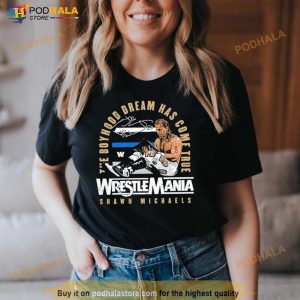 Shawn Michaels Wrestlemania 12 Champion Signature Shirt