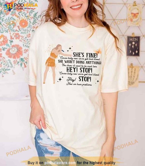 She Wasn’t Doing Anything Shirt, She’s Fine, Eras Tour Shirt