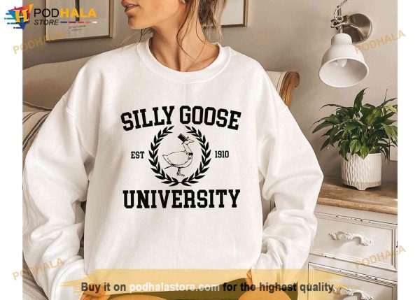 Silly Goose University Crewneck Sweatshirt, Unisex Silly Goose University Shirt