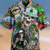 Skull Hippie Hawaiian Shirt, Tropical Shirt