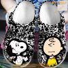 Snoopy And Charlie Black Crocs Crocband Shoes