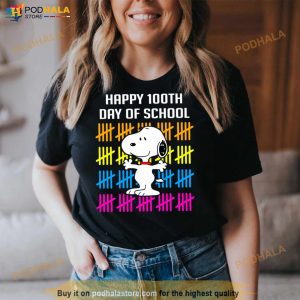 Snoopy Happy 100Th Day Of School Shirt