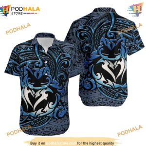 Snorlax Polynesian Design Hawaiian Shirt, Tropical Shirt for Women Men