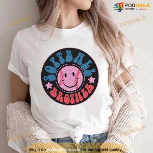 Softball Brother Smiley Retro Shirt 2