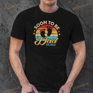 Soon To Be Dad Est 2023 Fathers Day First Time Dad Pregnancy Shirt 2