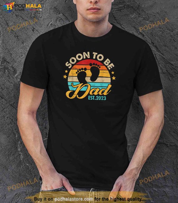 Soon to be Dad Est 2023 Fathers Day First Time Dad Pregnancy Shirt