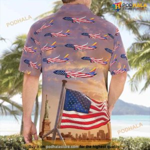 Southwest Airlines Boeing 737 8h4 Freedom One Independence Day Hawaiian Shirt 2