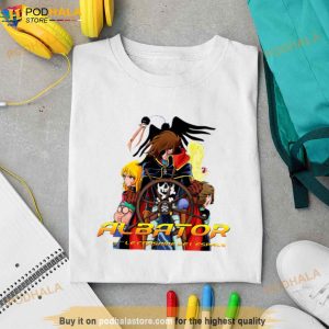 Space Pirate Albator On Ship Holds The Helm Shirt