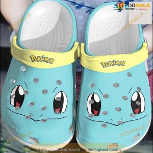 Squirtle Pokemon Adult Size Crocs Clog Shoes