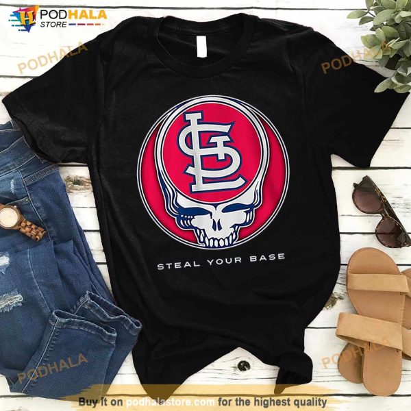 St Louis Cardinals Grateful Dead Steal Your Base T Shirt