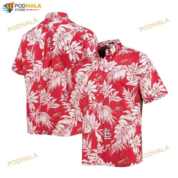 St. Louis Cardinals Red Aloha 3D Funny Hawaiian Shirt