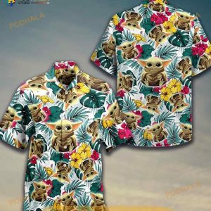 Star Wars Baby Yoda 6 Hawaiian Shirt, Funny Hawaiian Shirt