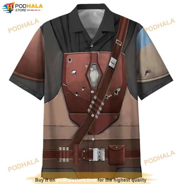 Star Wars Beskar Cosplay 3D Frint Full Hawaiian Shirt, Tropical Shirt