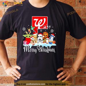 Star Wars Characters Walgreens Merry Christmas Shirt