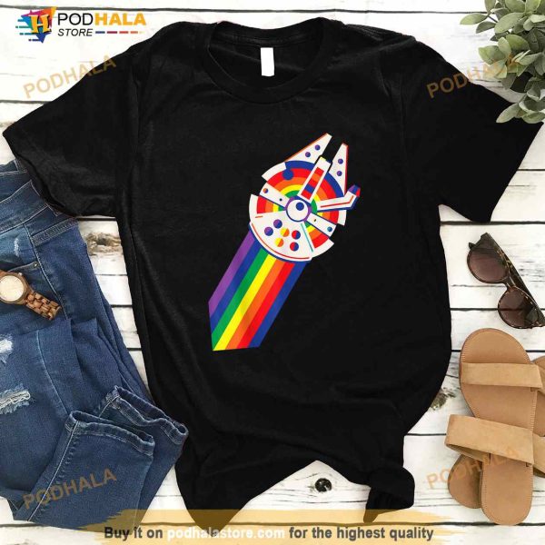 Star Wars Rainbow Millennium Falcon Shirt