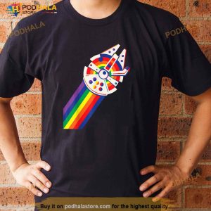 Star Wars Rainbow Millennium Falcon Shirt 3