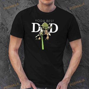 Star Wars Yoda Lightsaber Best Dad Fathers Day Shirt 3